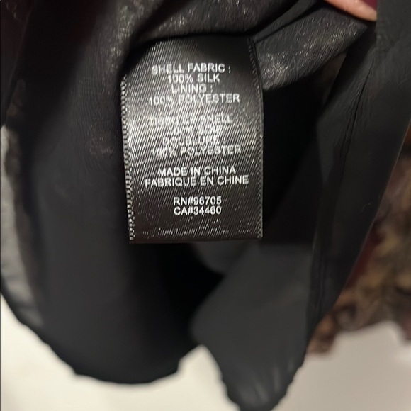 Rebecca Taylor Brown and Pink A-line V-neck Silk Snakeprint Dress Size 2 - Picture 5 of 9